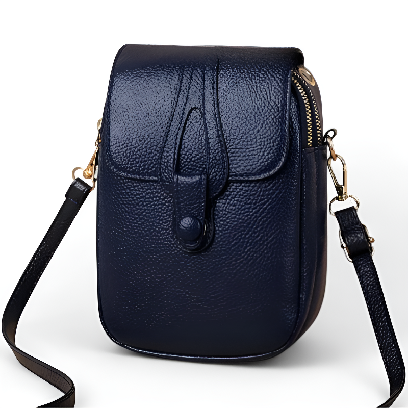 Petit sac bandouliere femme bleu marine