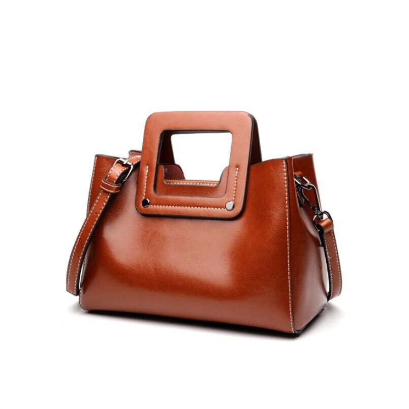 Sac A Main Marron Cuir Femme