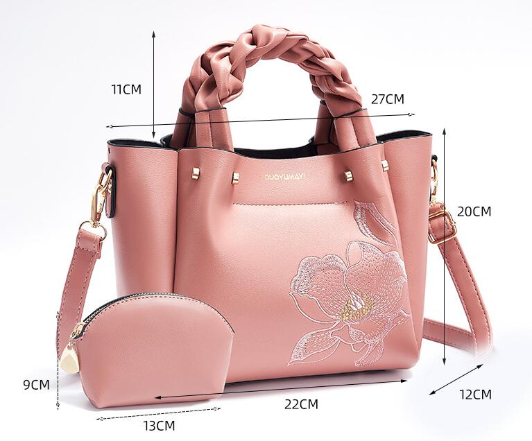 Sac A Mains Femme Rose Fleuri