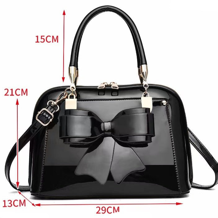 Sac A Main Vernis Noir Femme