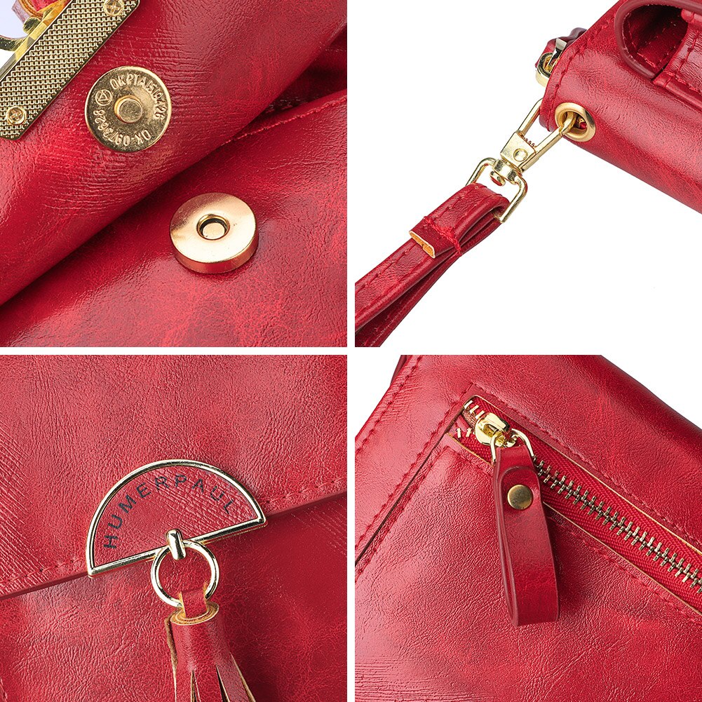 Sac a Bandouliere Rouge Femme