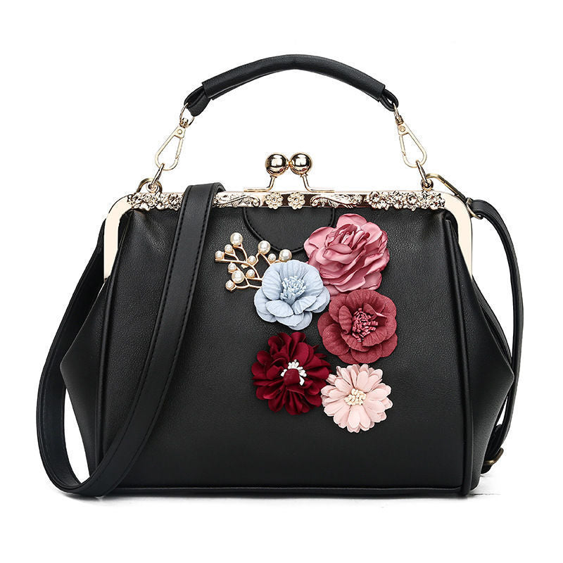 Sac a Main Fleuri Simili Cuir Femme Pas Cher