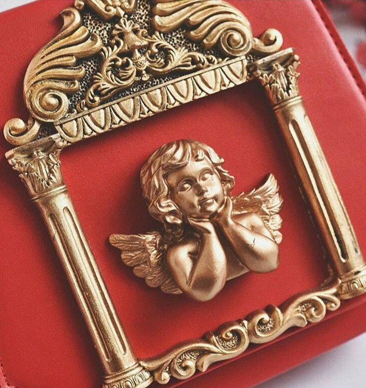 Petit sac à main baroque détails de l'ange