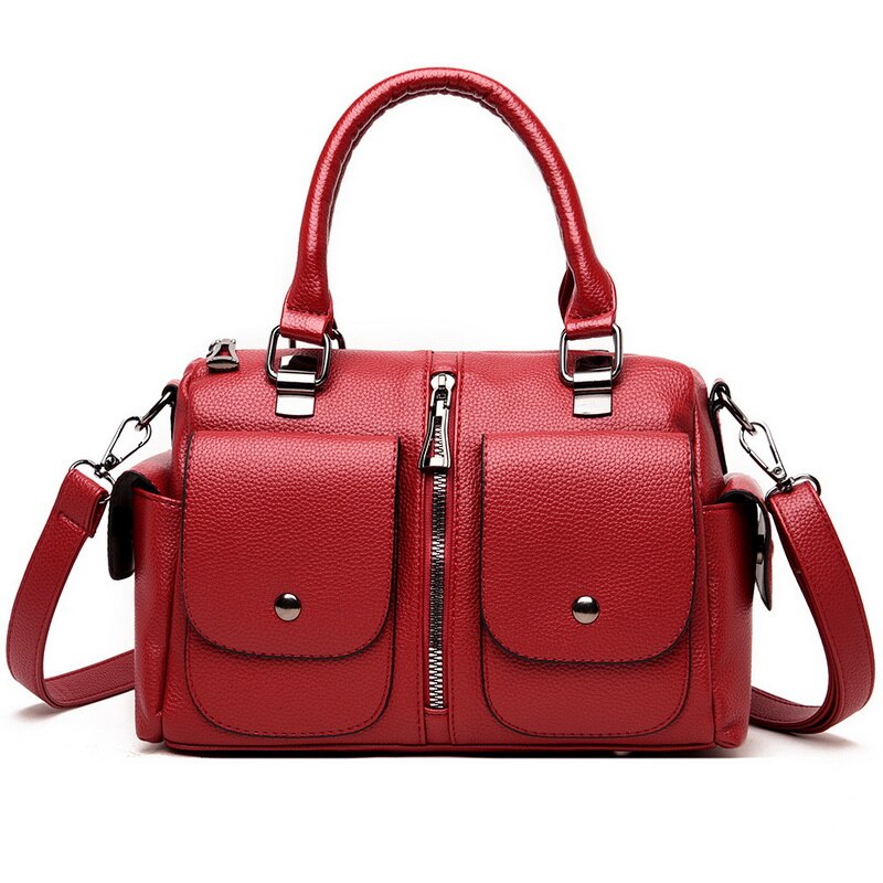 Petit sac à main fashion grande capacité rouge